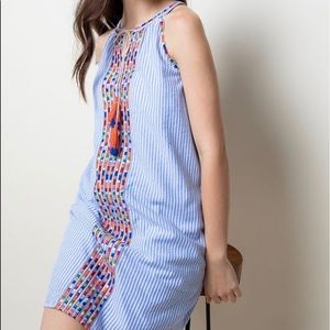 THML new dress with embroidery front panel